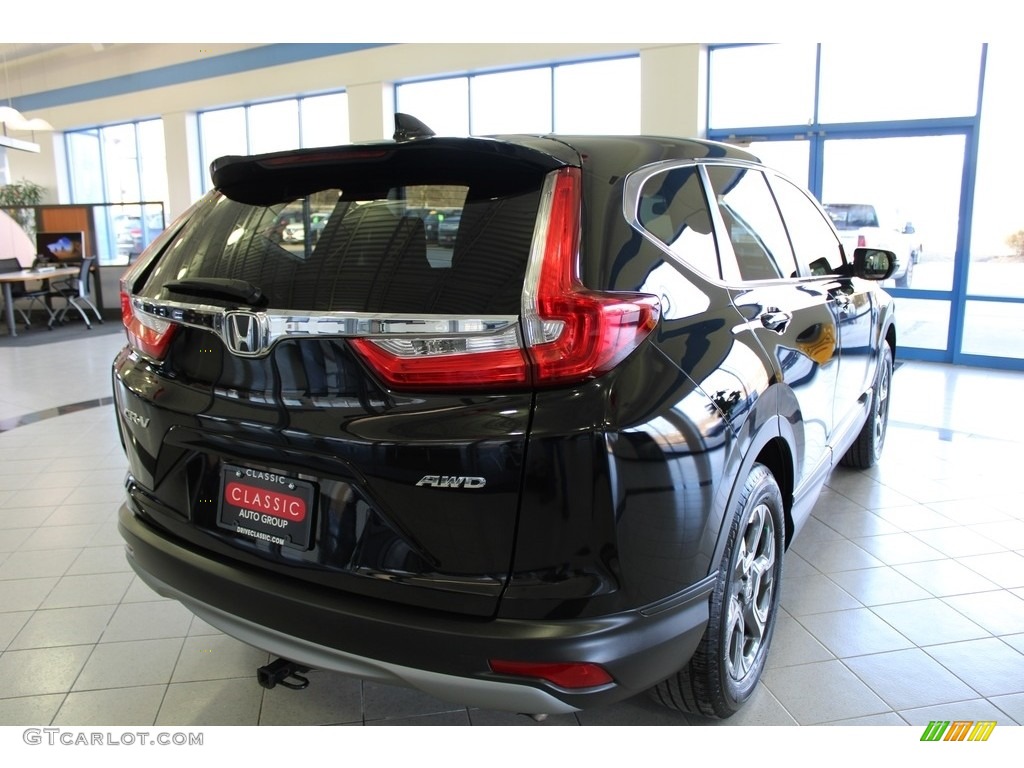 2018 CR-V EX AWD - Crystal Black Pearl / Black photo #8