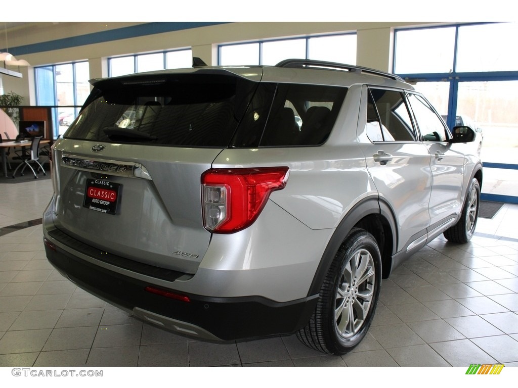 2021 Explorer XLT 4WD - Iconic Silver Metallic / Ebony photo #7