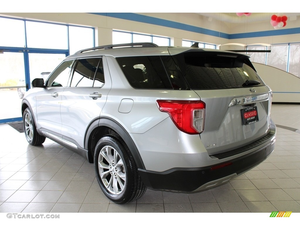 2021 Explorer XLT 4WD - Iconic Silver Metallic / Ebony photo #9