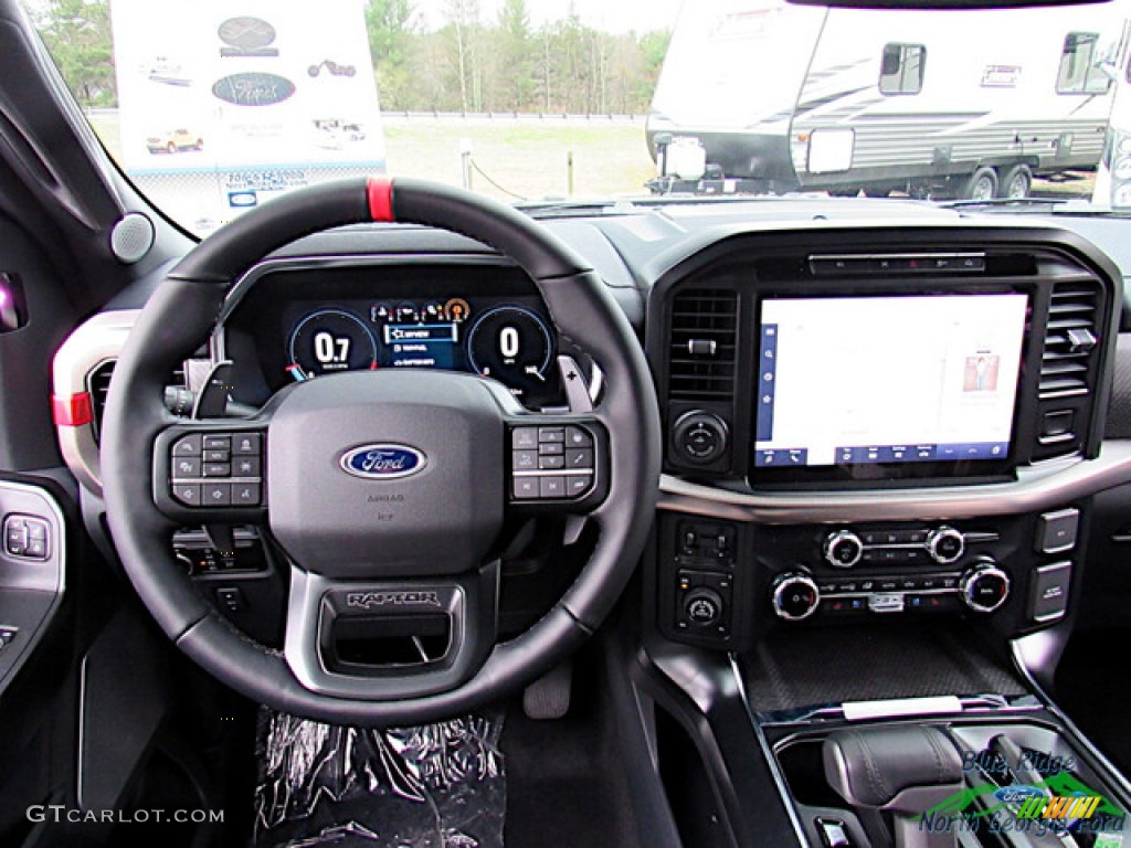 2023 Ford F150 SVT Raptor SuperCrew 4x4 Black Dashboard Photo #145697402
