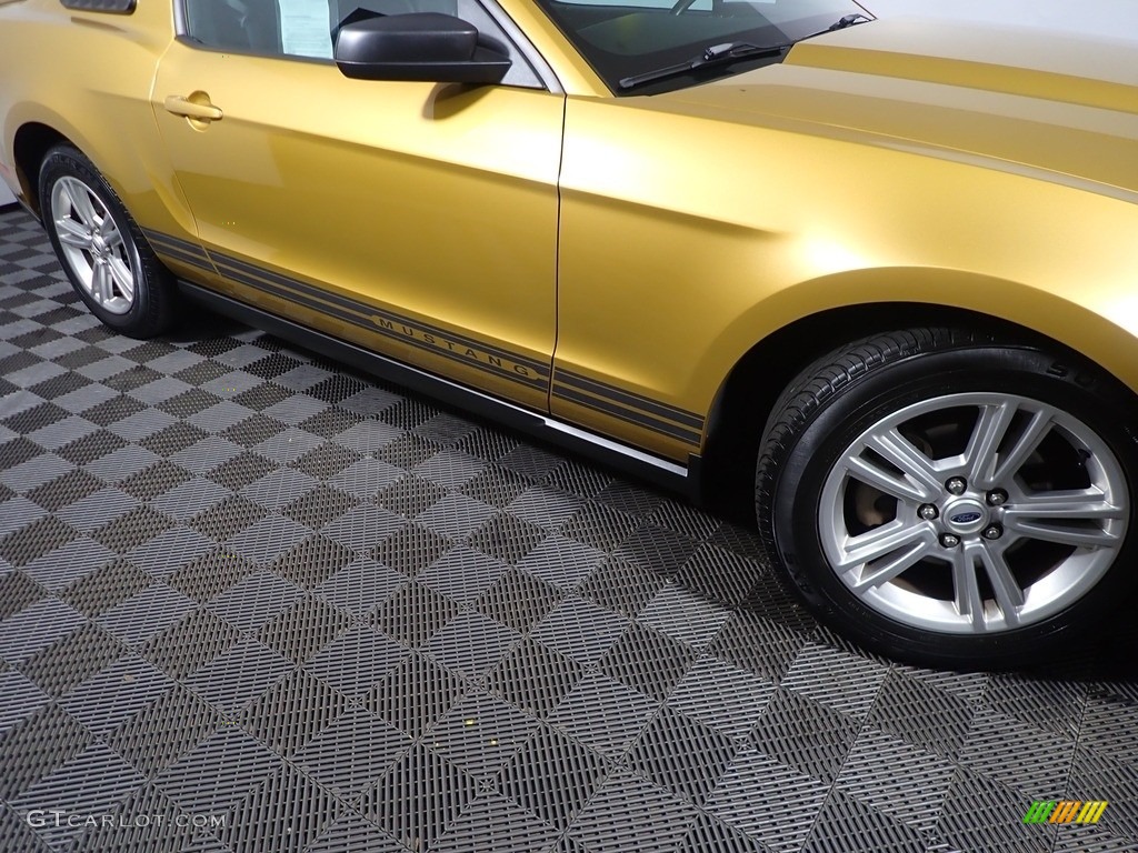2010 Mustang V6 Coupe - Sunset Gold Metallic / Charcoal Black photo #3