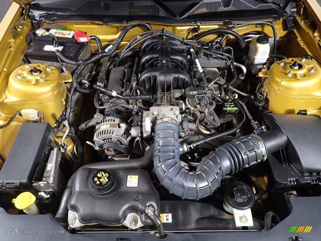 2010 Mustang V6 Coupe - Sunset Gold Metallic / Charcoal Black photo #6