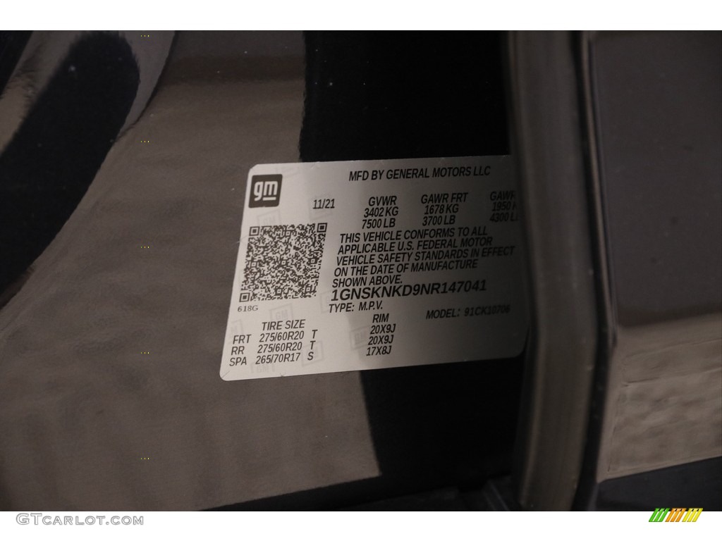2022 Tahoe LT 4WD - Dark Ash Metallic / Jet Black photo #24