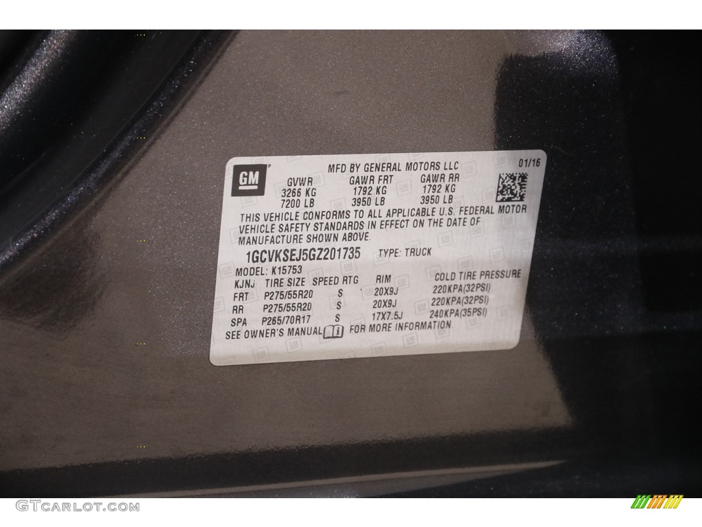 2016 Silverado 1500 LTZ Z71 Double Cab 4x4 - Tungsten Metallic / Jet Black photo #23