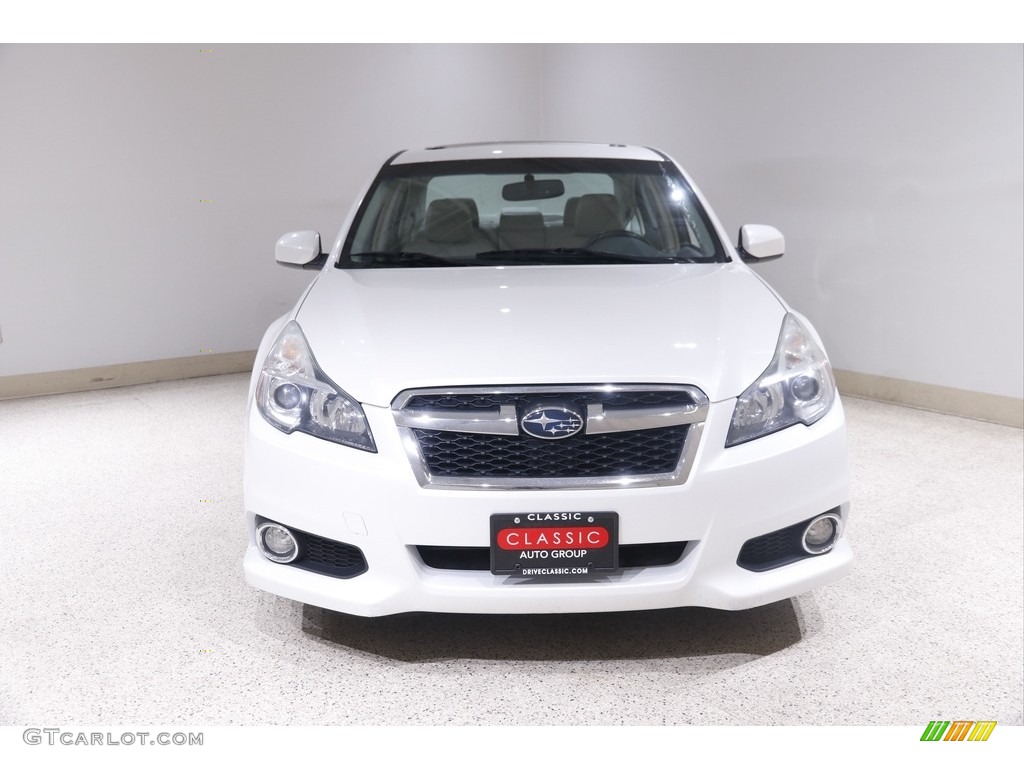 2013 Legacy 2.5i Limited - Satin White Pearl / Warm Ivory Leather photo #2