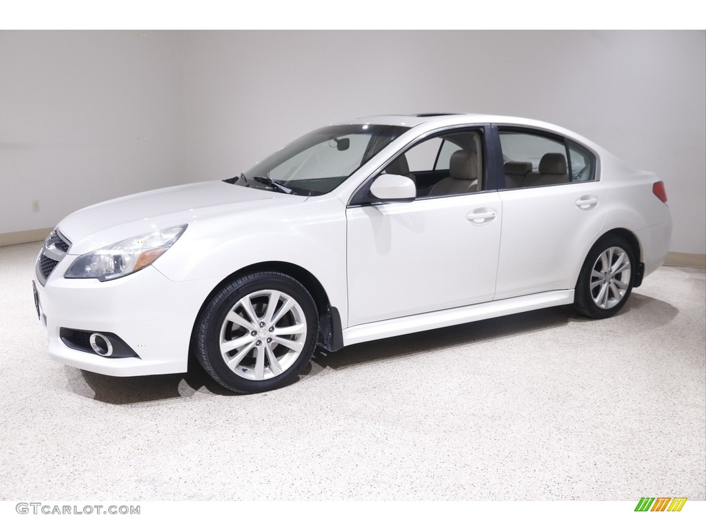 2013 Legacy 2.5i Limited - Satin White Pearl / Warm Ivory Leather photo #3
