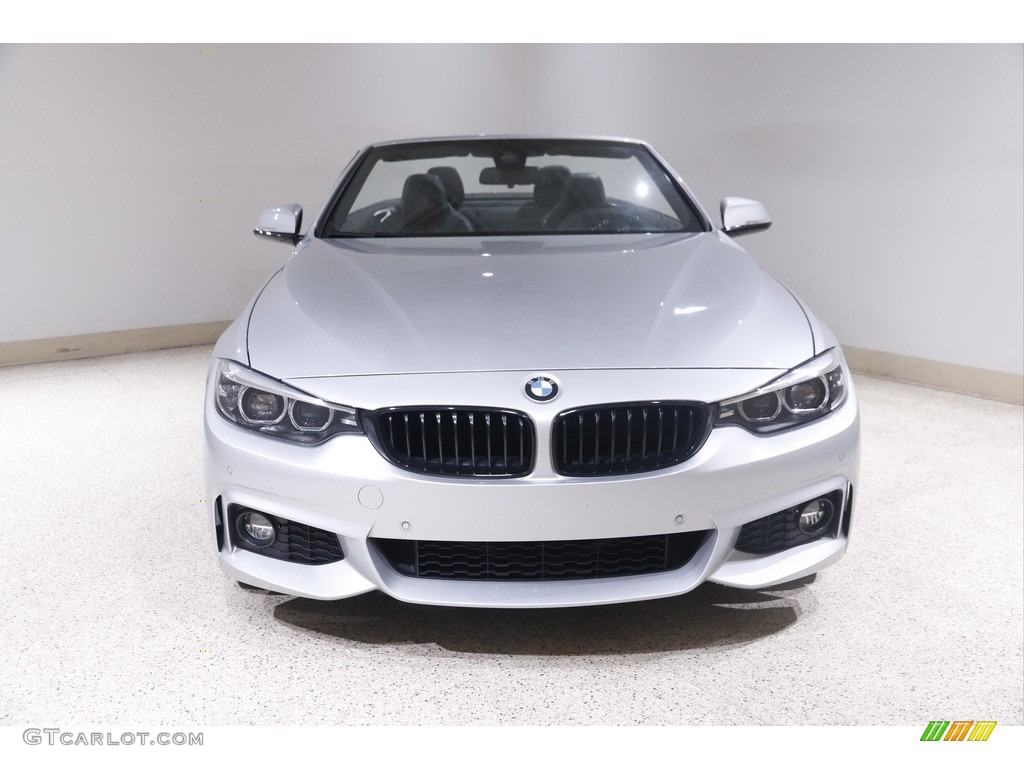 2019 4 Series 430i xDrive Convertible - Glacier Silver Metallic / Black photo #3