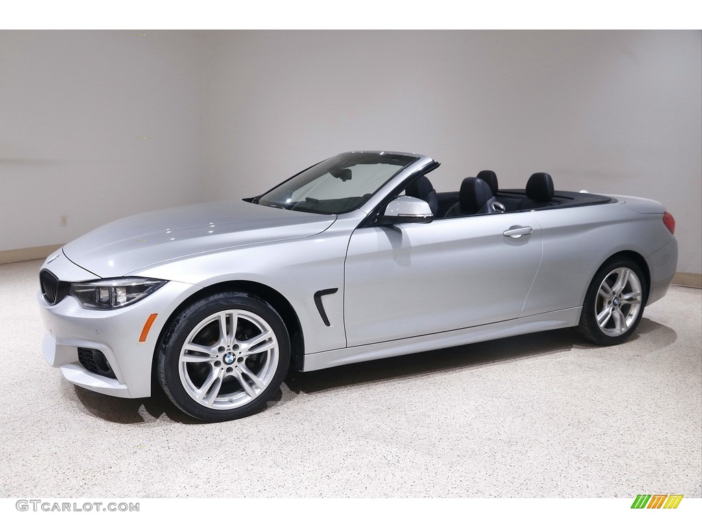 2019 4 Series 430i xDrive Convertible - Glacier Silver Metallic / Black photo #4