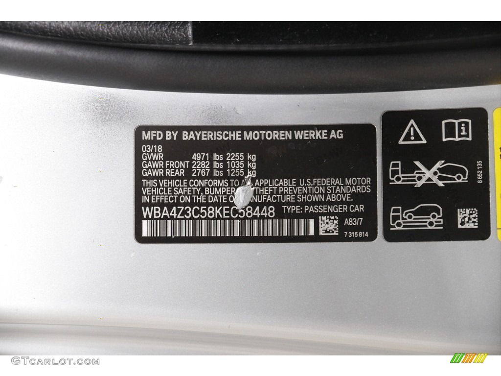 2019 4 Series 430i xDrive Convertible - Glacier Silver Metallic / Black photo #26