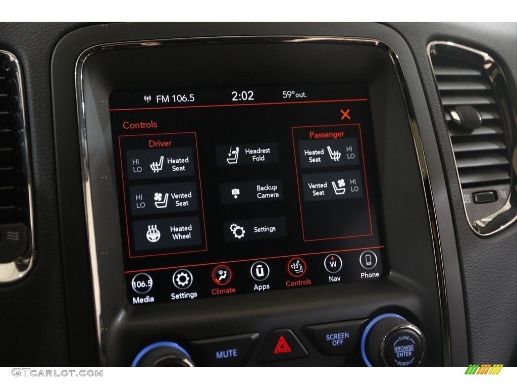 2018 Durango R/T AWD - Granite Metallic / Black photo #11