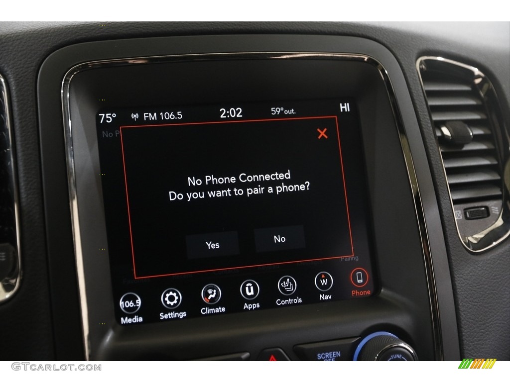 2018 Durango R/T AWD - Granite Metallic / Black photo #13