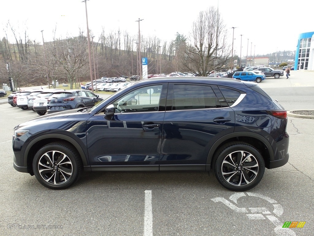 2023 CX-5 S Premium AWD - Eternal Blue Mica / Black photo #6