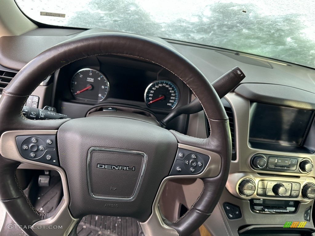 2017 Yukon Denali 4WD - Summit White / Cocoa/­Shale photo #6