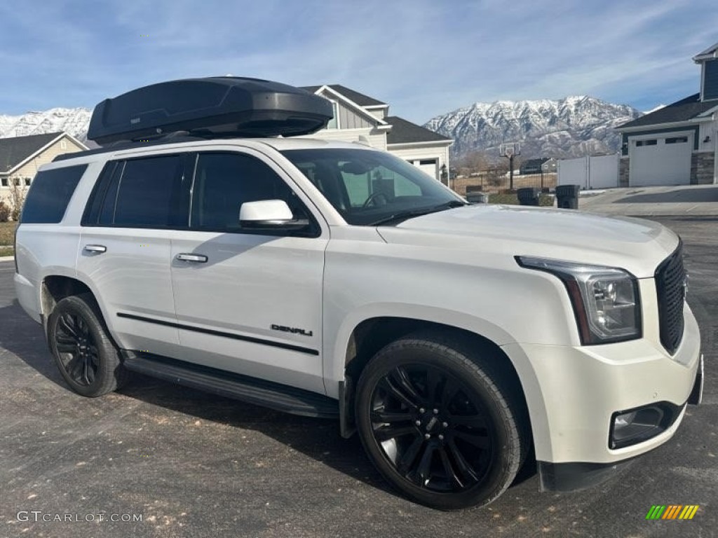 2017 Yukon Denali 4WD - Summit White / Cocoa/­Shale photo #18