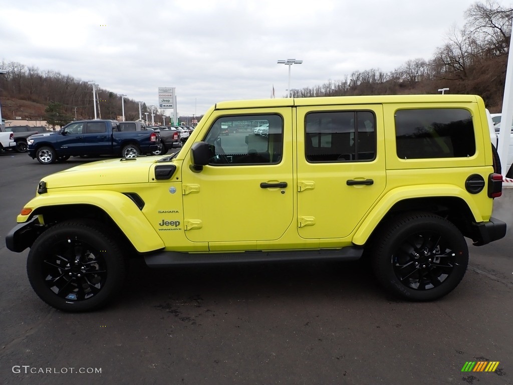 High Velocity 2023 Jeep Wrangler Unlimited Sahara 4XE Hybrid Exterior Photo #145703272