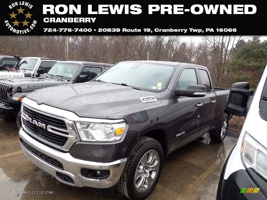 2020 1500 Big Horn Quad Cab 4x4 - Granite Crystal Metallic / Black photo #1
