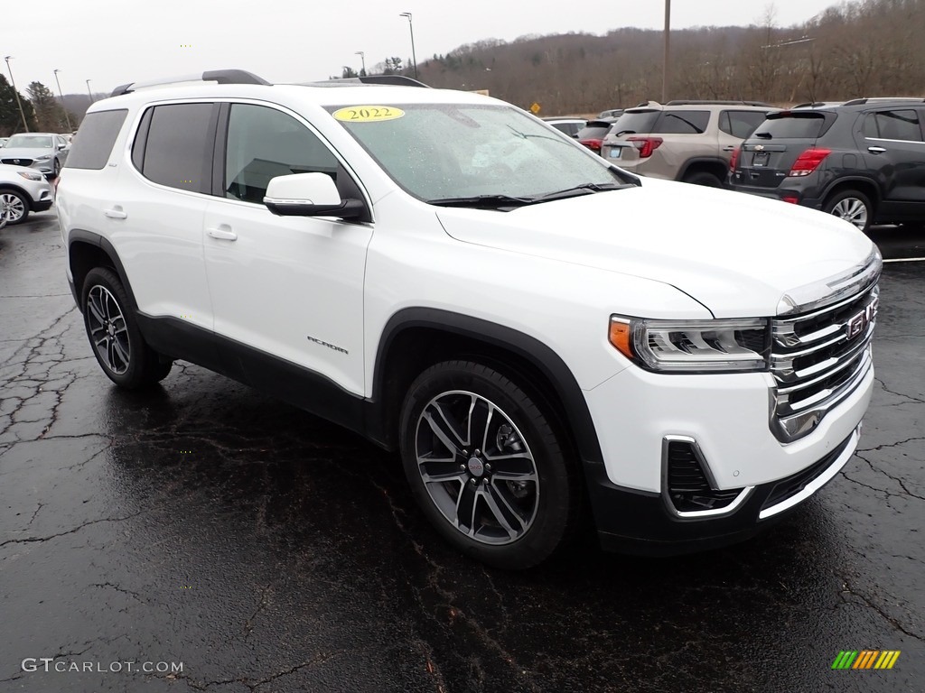 Summit White 2022 GMC Acadia SLT AWD Exterior Photo #145704480