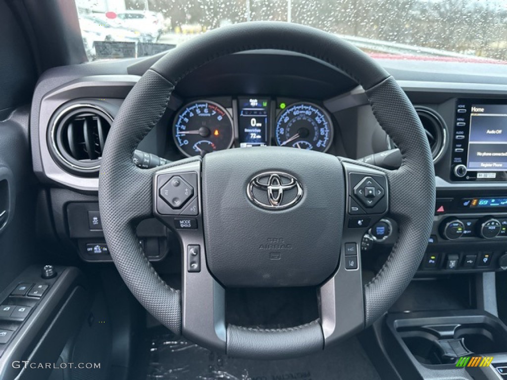 2023 Toyota Tacoma TRD Off Road Double Cab 4x4 Black Steering Wheel Photo #145704973