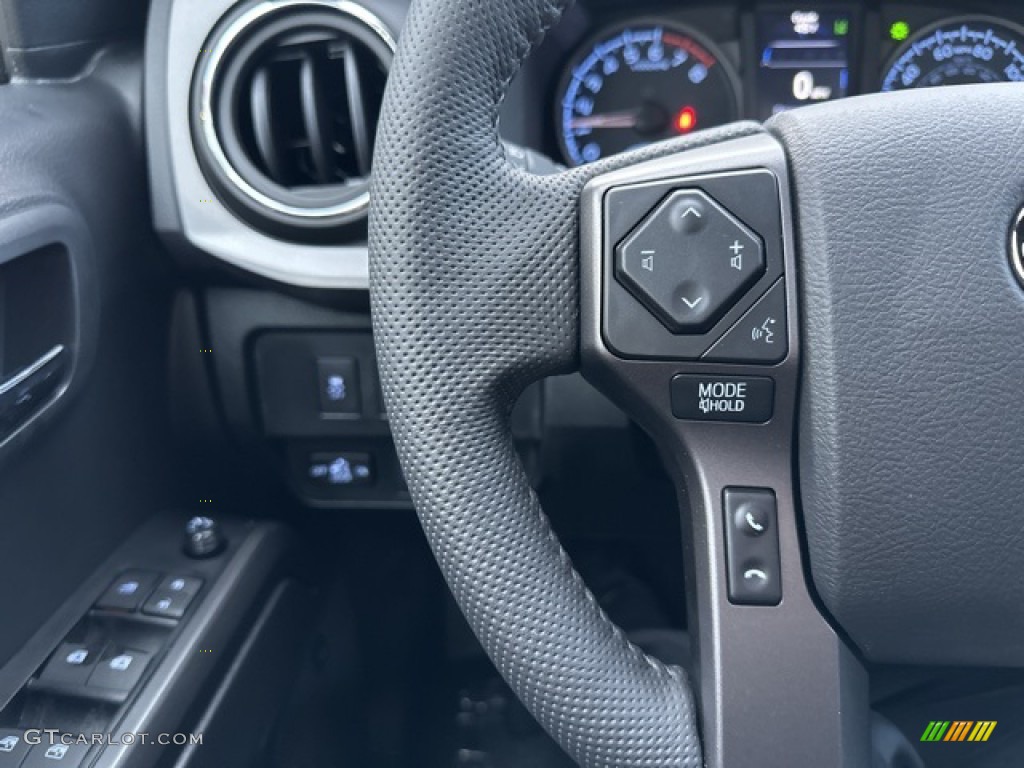 2023 Toyota Tacoma TRD Off Road Double Cab 4x4 Black Steering Wheel Photo #145705164