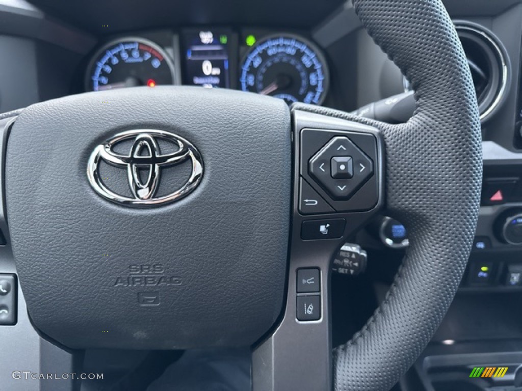 2023 Toyota Tacoma TRD Off Road Double Cab 4x4 Black Steering Wheel Photo #145705186