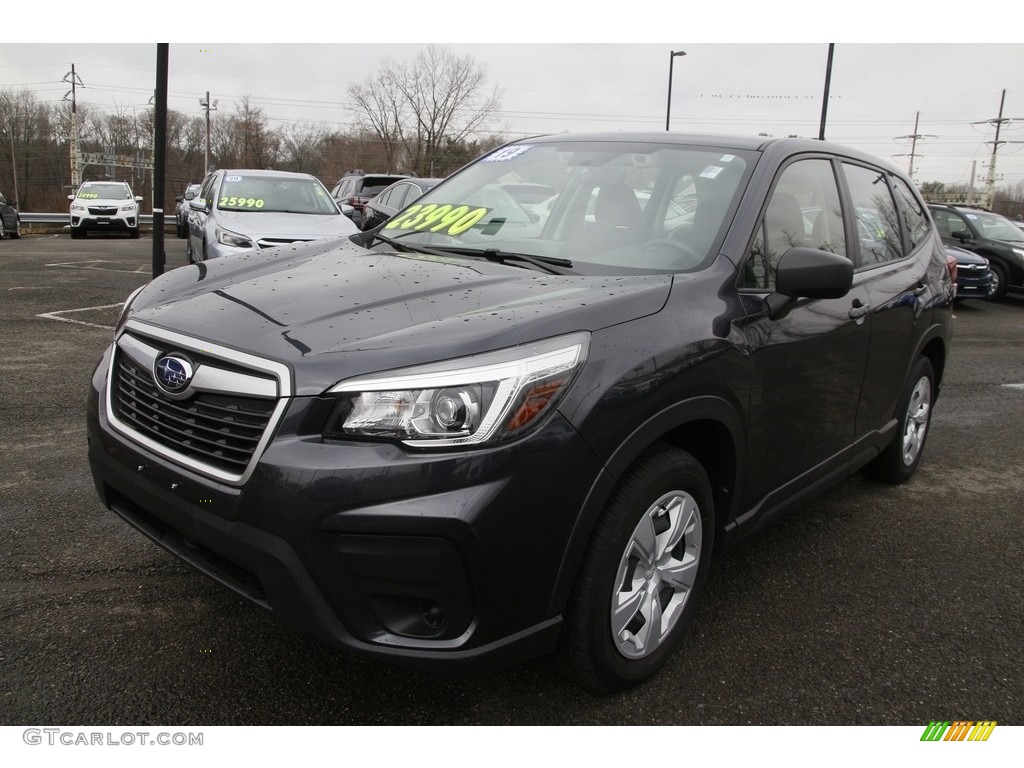 2019 Forester 2.5i - Dark Gray Metallic / Black photo #1