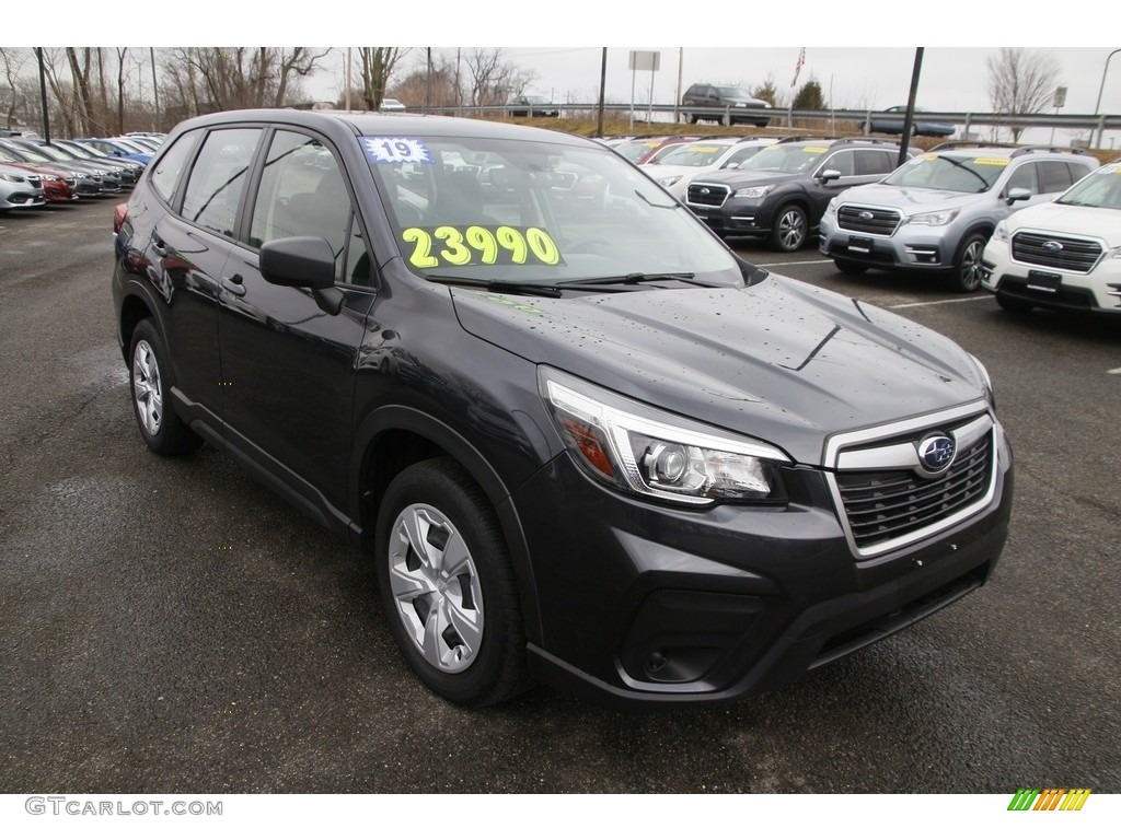 Dark Gray Metallic 2019 Subaru Forester 2.5i Exterior Photo #145705281