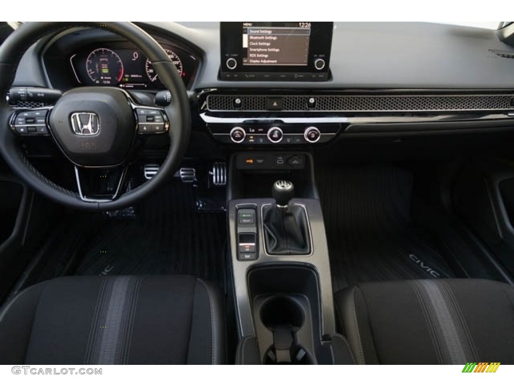 Black Interior 2023 Honda Civic Sport Hatchback Photo #145705782
