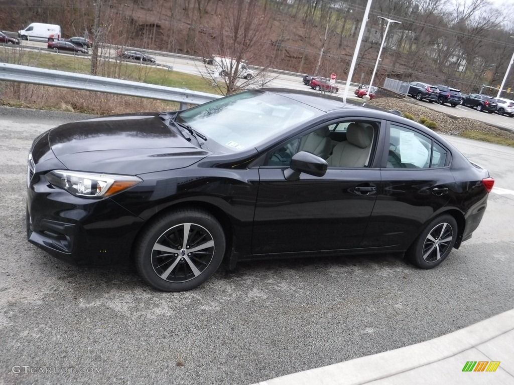 2019 Impreza 2.0i Premium 4-Door - Crystal Black Silica / Ivory photo #12