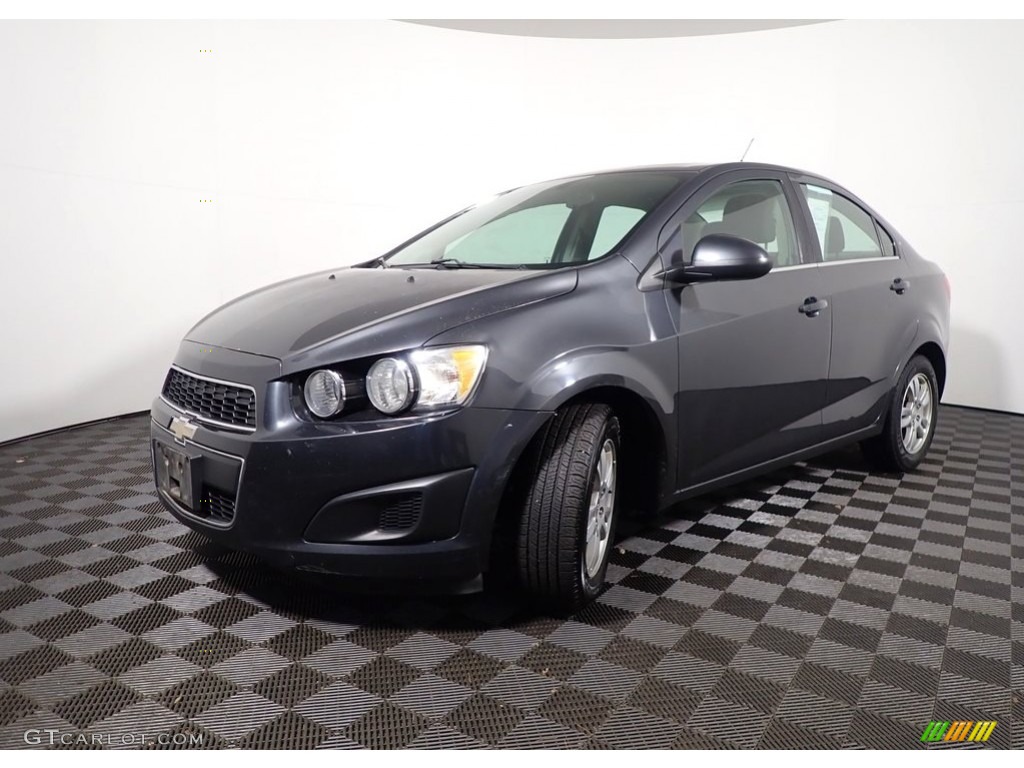 2014 Sonic LT Sedan - Ashen Gray Metallic / Jet Black/Dark Titanium photo #7