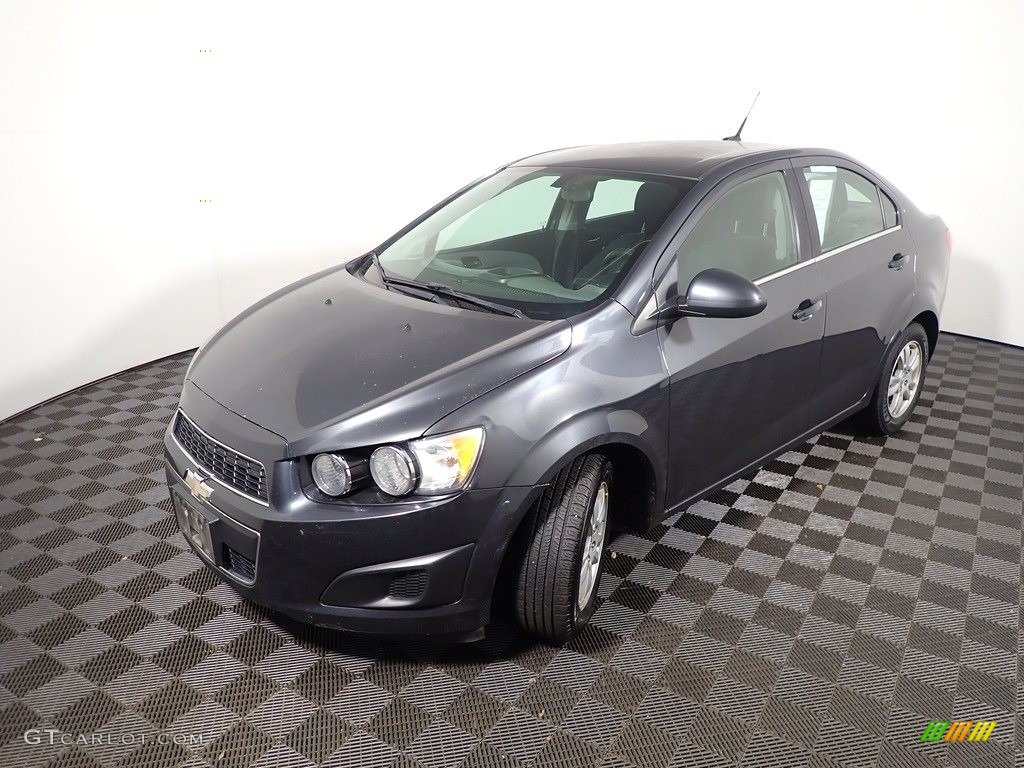 2014 Sonic LT Sedan - Ashen Gray Metallic / Jet Black/Dark Titanium photo #8