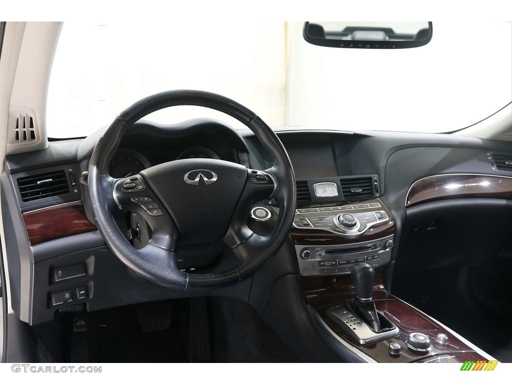2015 Infiniti Q70 3.7 AWD Graphite Dashboard Photo #145708802