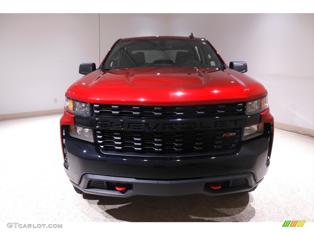 2021 Silverado 1500 Custom Trail Boss Crew Cab 4x4 - Cherry Red Tintcoat / Jet Black photo #2