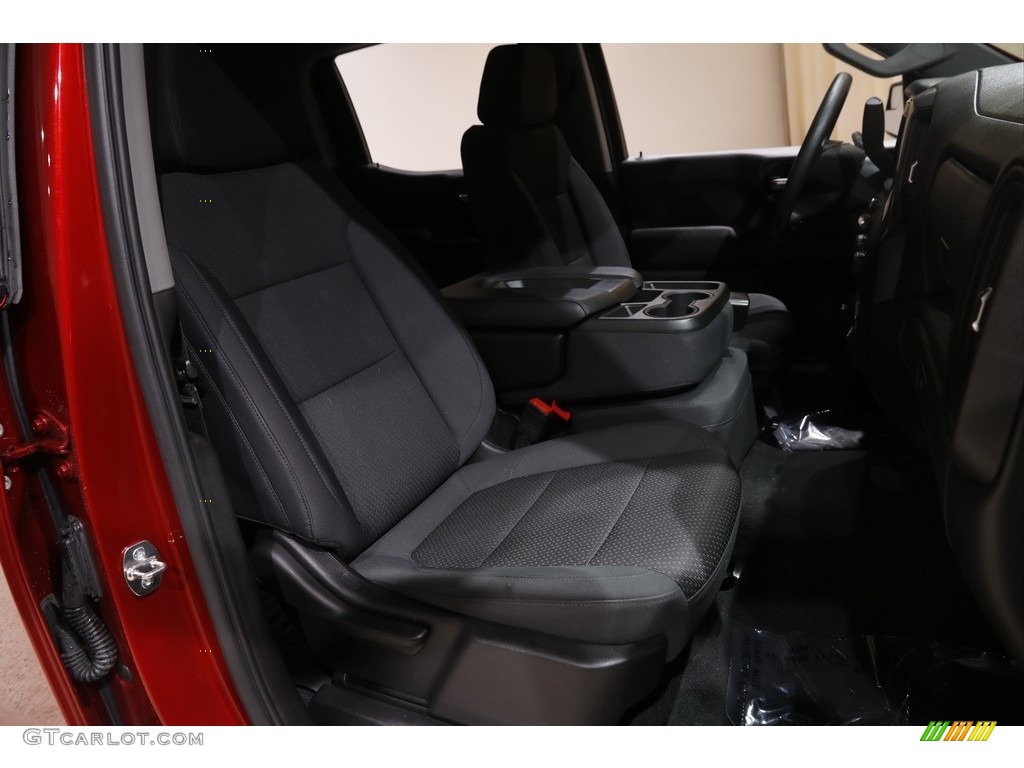 Jet Black Interior 2021 Chevrolet Silverado 1500 Custom Trail Boss Crew Cab 4x4 Photo #145709261