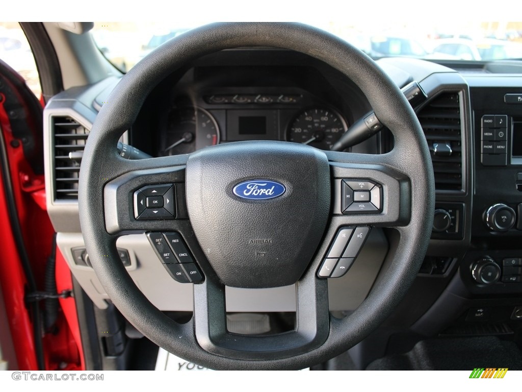 2019 F250 Super Duty XL SuperCab 4x4 - Race Red / Earth Gray photo #20