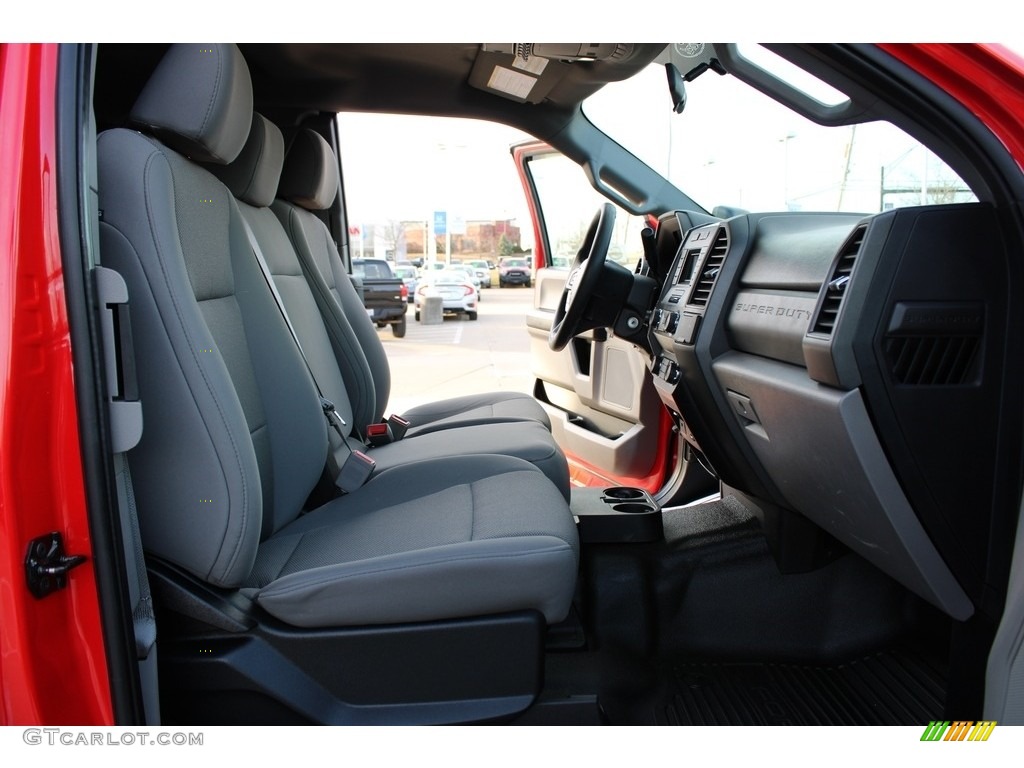 2019 F250 Super Duty XL SuperCab 4x4 - Race Red / Earth Gray photo #36