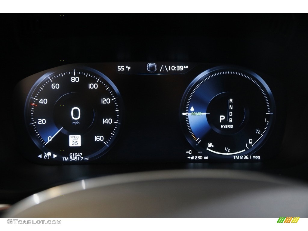 2018 Volvo XC60 T8 eAWD Plug-in Hybrid Gauges Photos