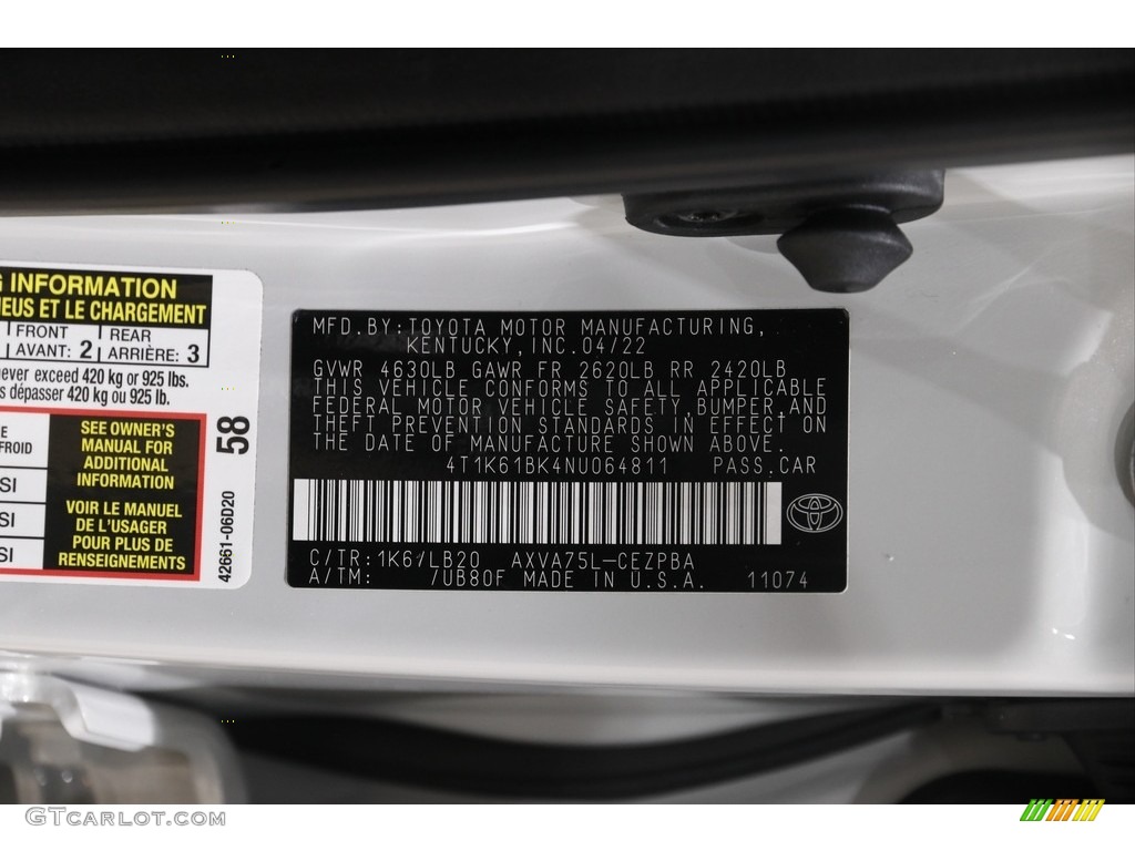 2022 Camry XSE AWD - Ice Edge / Black photo #21
