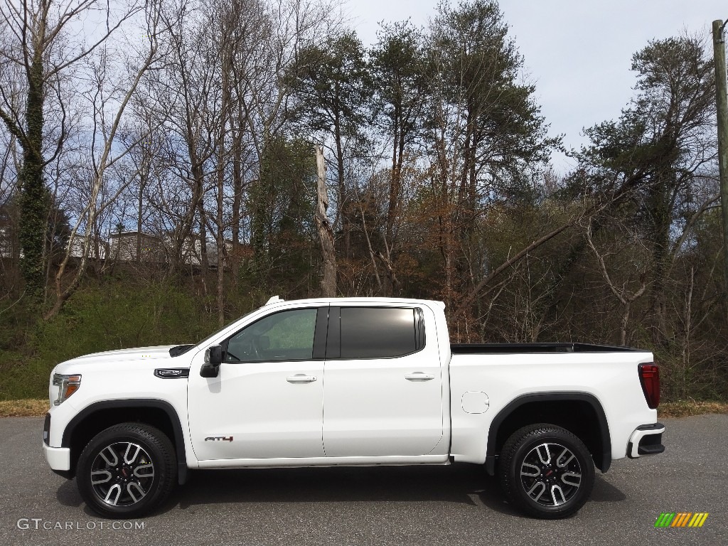 Summit White 2021 GMC Sierra 1500 AT4 Crew Cab 4WD Exterior Photo #145712128