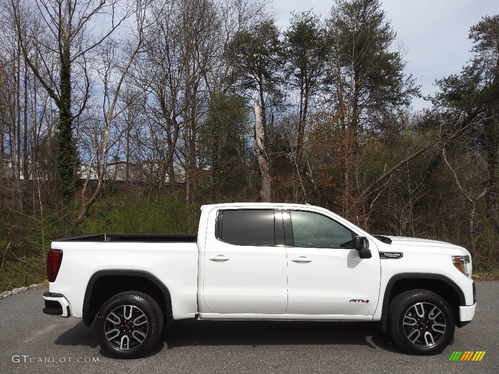 Summit White 2021 GMC Sierra 1500 AT4 Crew Cab 4WD Exterior Photo #145712266