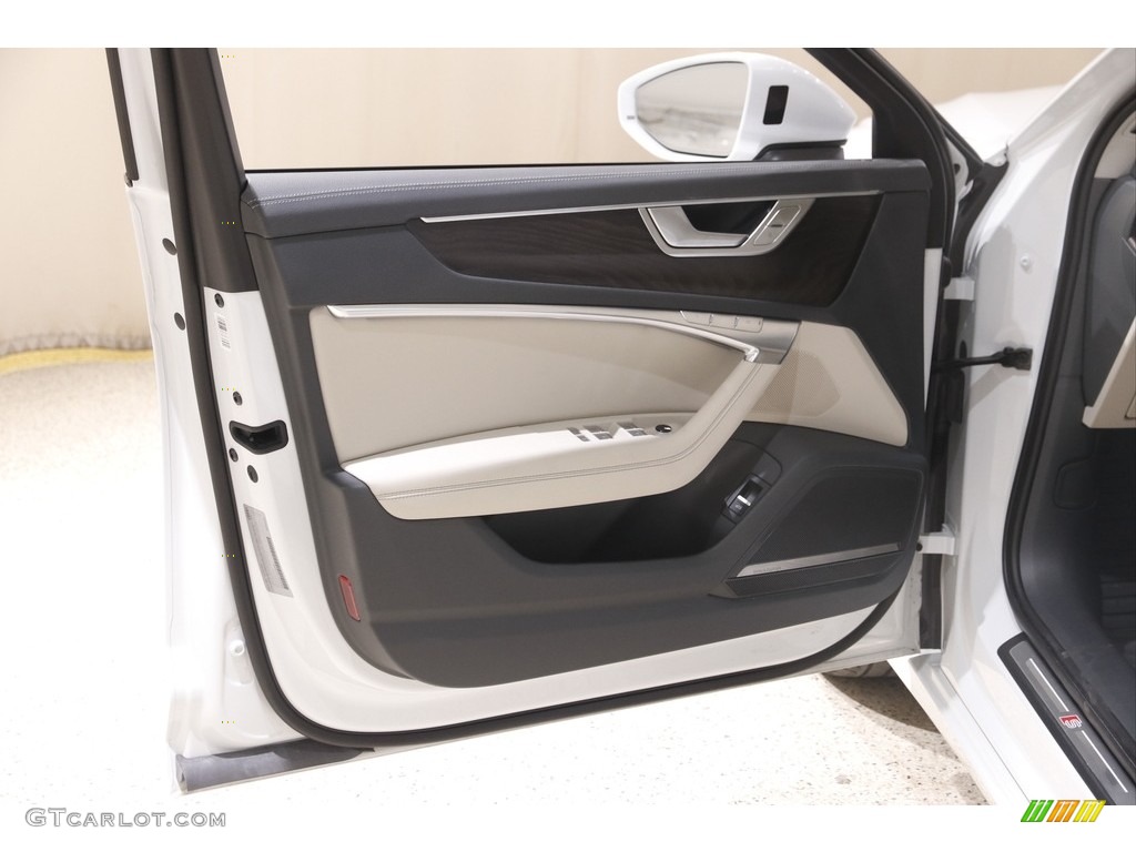 2019 A6 3.0 TFSI Premium Plus quattro - Ibis White / Pearl Beige photo #4