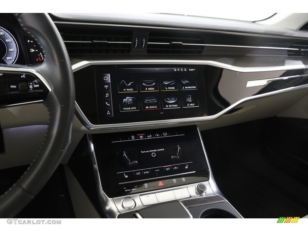 2019 A6 3.0 TFSI Premium Plus quattro - Ibis White / Pearl Beige photo #9