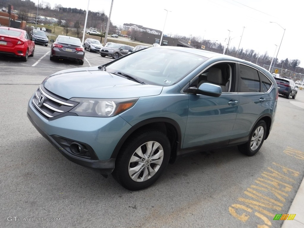 2014 CR-V EX AWD - Mountain Air Metallic / Beige photo #6