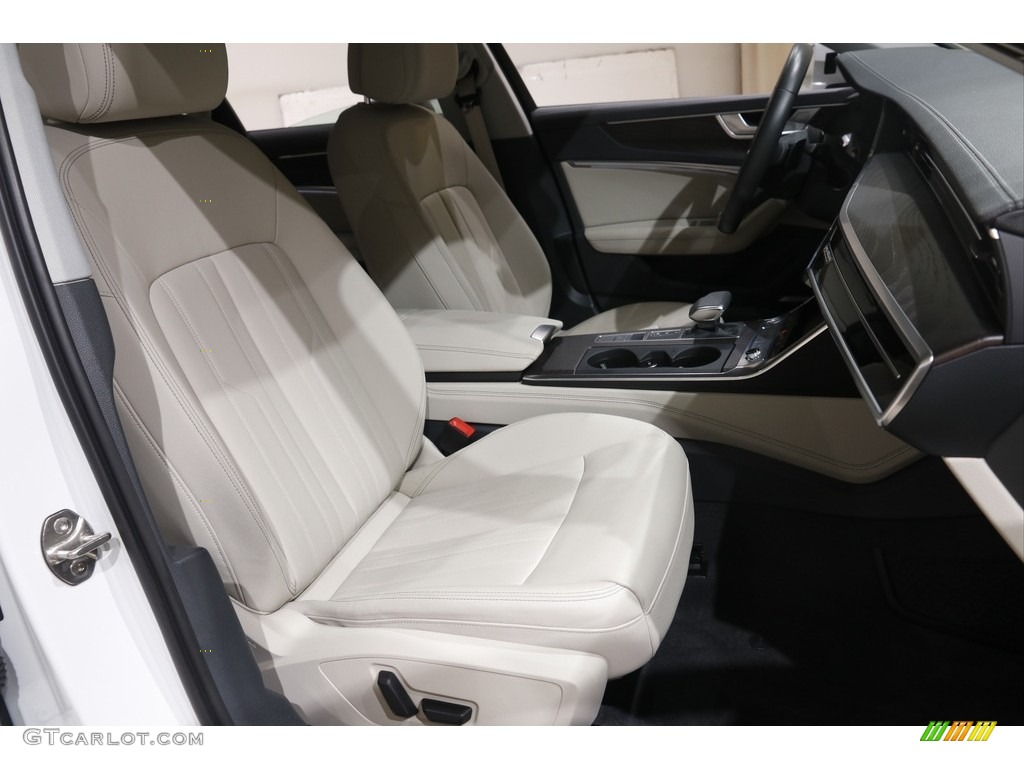 2019 A6 3.0 TFSI Premium Plus quattro - Ibis White / Pearl Beige photo #17