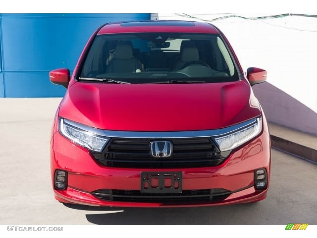 2023 Odyssey EX-L - Radiant Red Metallic II / Beige photo #3