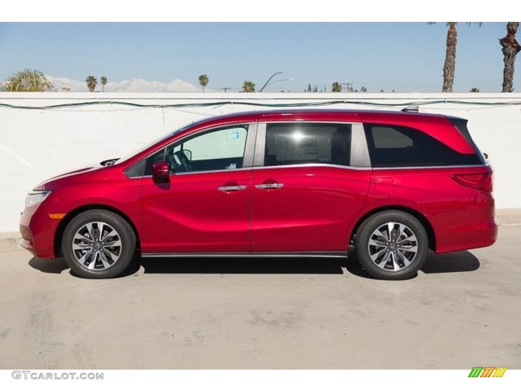 2023 Odyssey EX-L - Radiant Red Metallic II / Beige photo #4