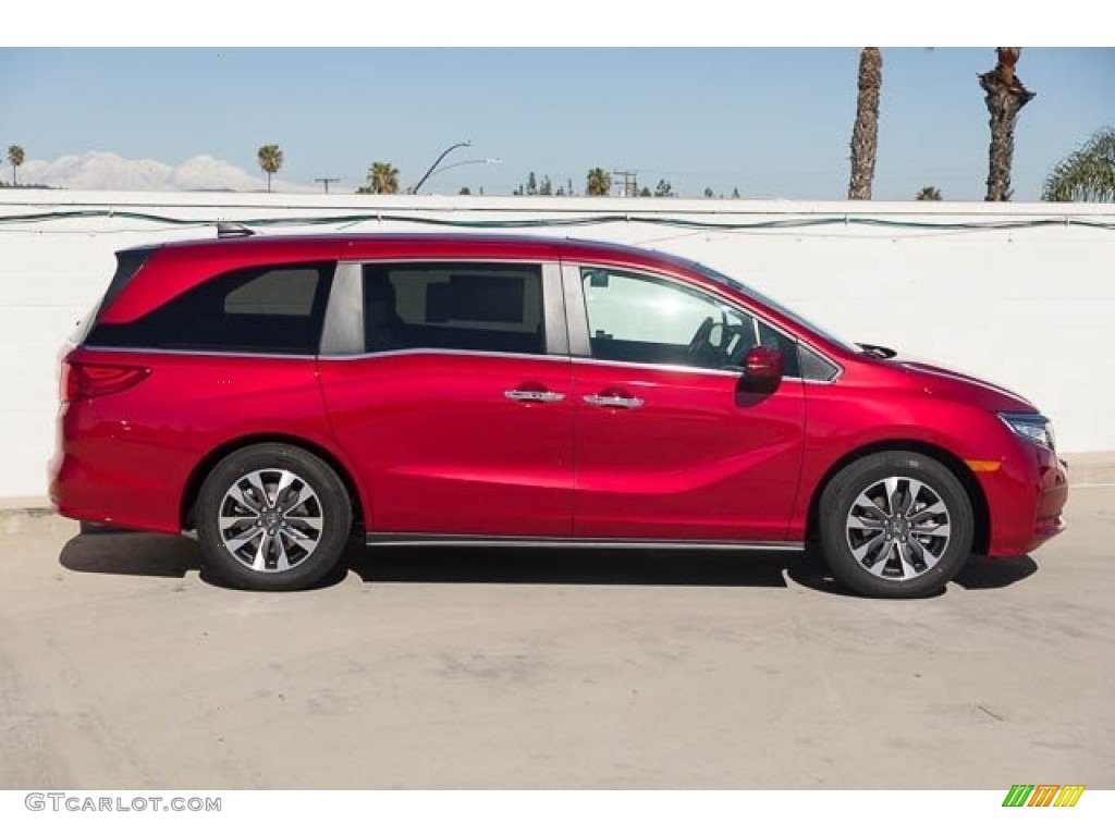 2023 Odyssey EX-L - Radiant Red Metallic II / Beige photo #8