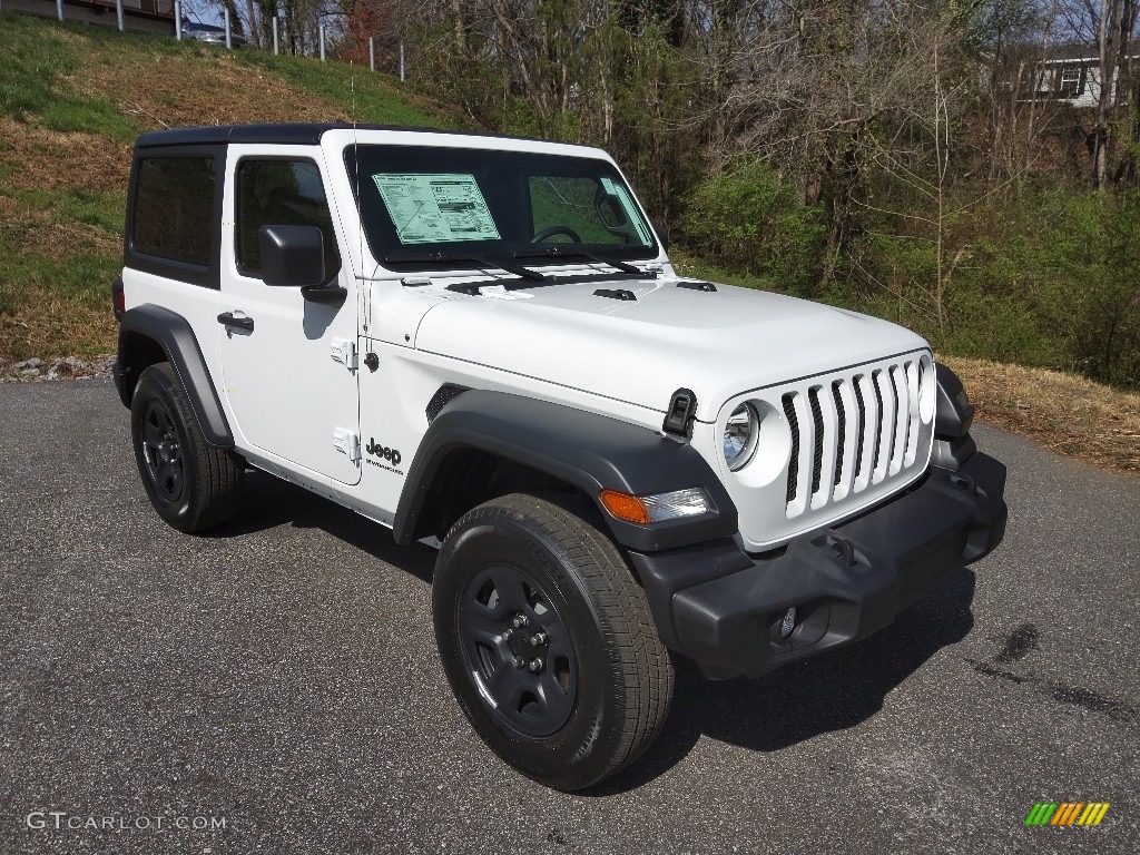 Bright White 2023 Jeep Wrangler Sport 4x4 Exterior Photo #145714408