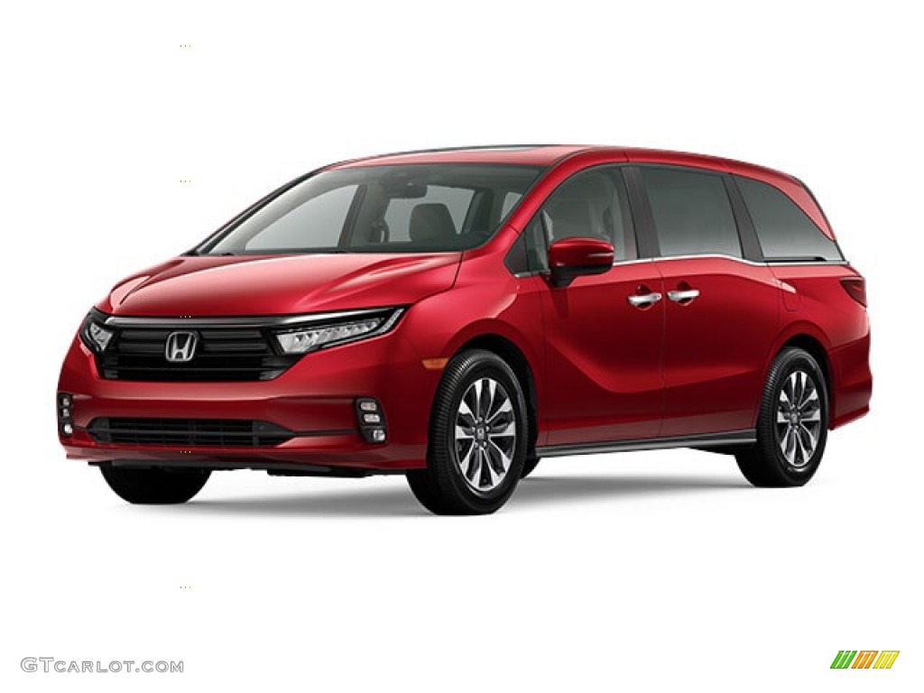 2023 Odyssey EX-L - Radiant Red Metallic II / Beige photo #41