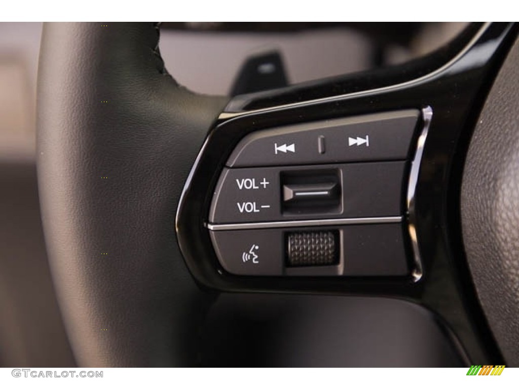 2023 Honda Pilot Elite AWD Black Steering Wheel Photo #145715293