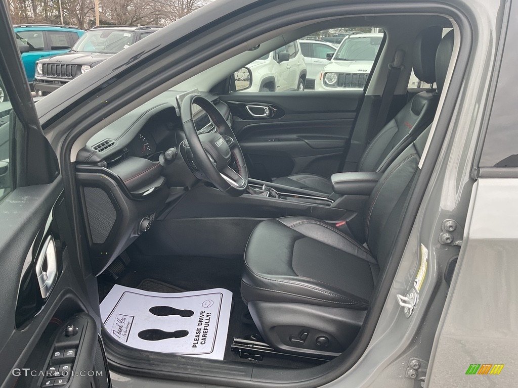 2022 Compass Trailhawk 4x4 - Sting Gray / Black/Ruby Red photo #2